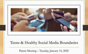 Parent Meeting: Teens & Healthy Social Media Boundaries - article thumnail image