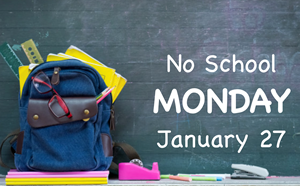 No School Monday, January 27, 2020 - article thumnail image