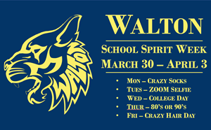 Walton School Spirit Week March 30 - April 3 - article thumnail image