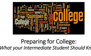 Parent Meeting: Preparing for College - article thumnail image