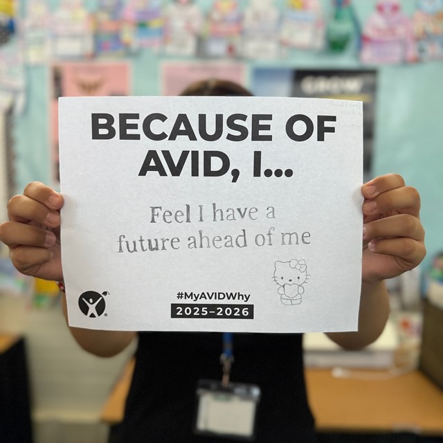 Excitement in the AVID classes